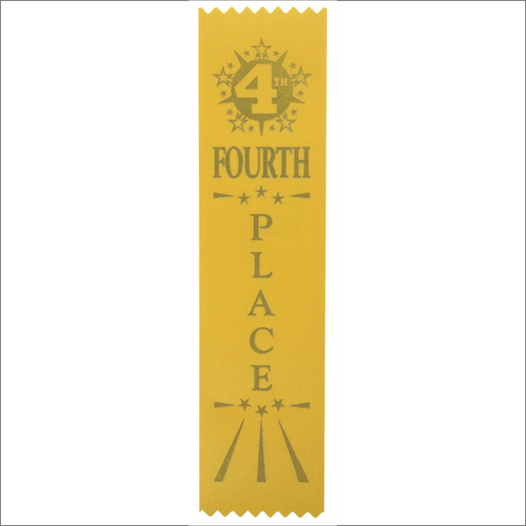 Fourth Place Ribbons - Pack of 25 - SR-200 series