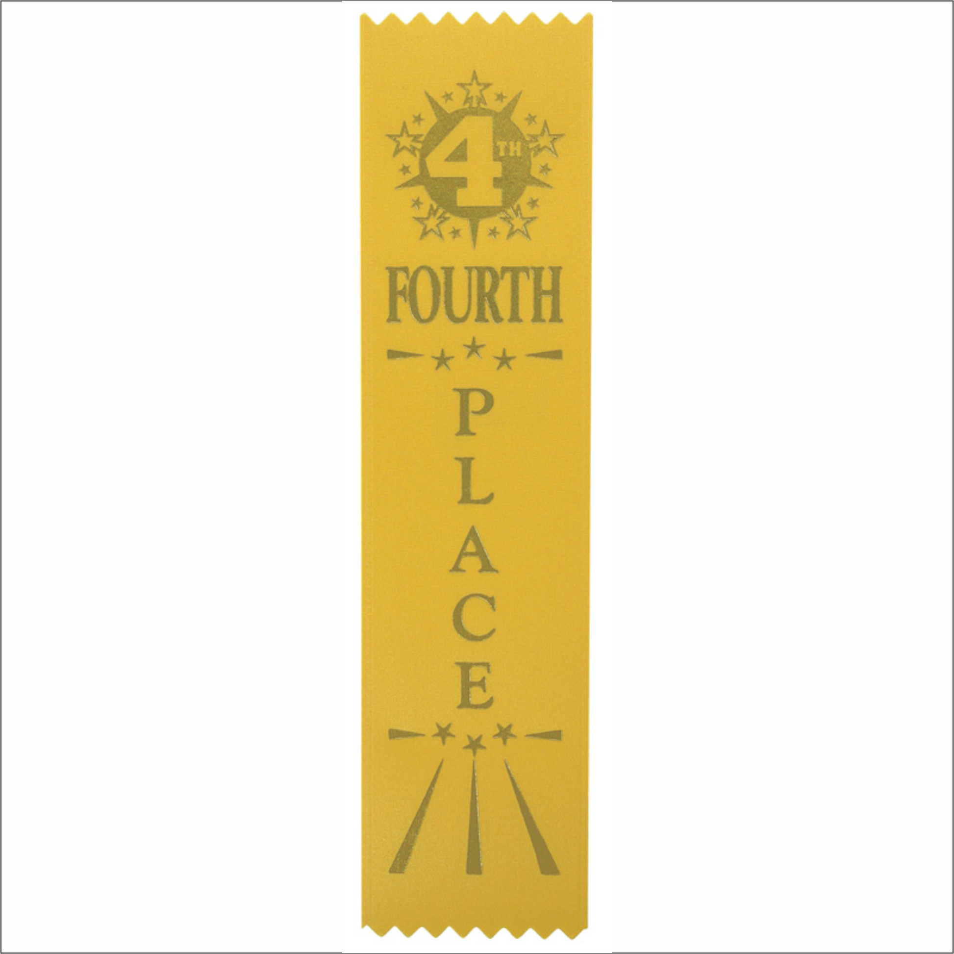 Fourth Place Ribbons - Pack of 25 - SR-200 series