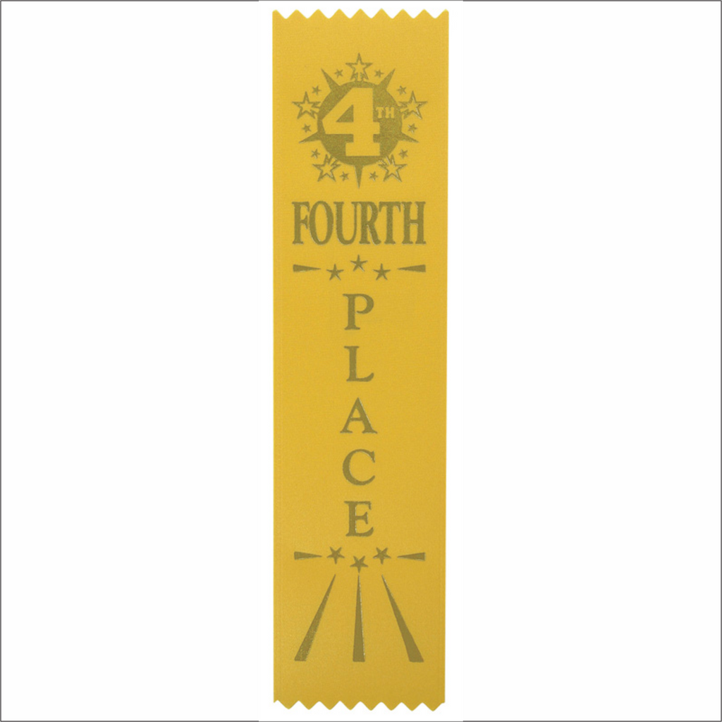 Fourth Place Ribbons - Pack of 25 - SR-200 series