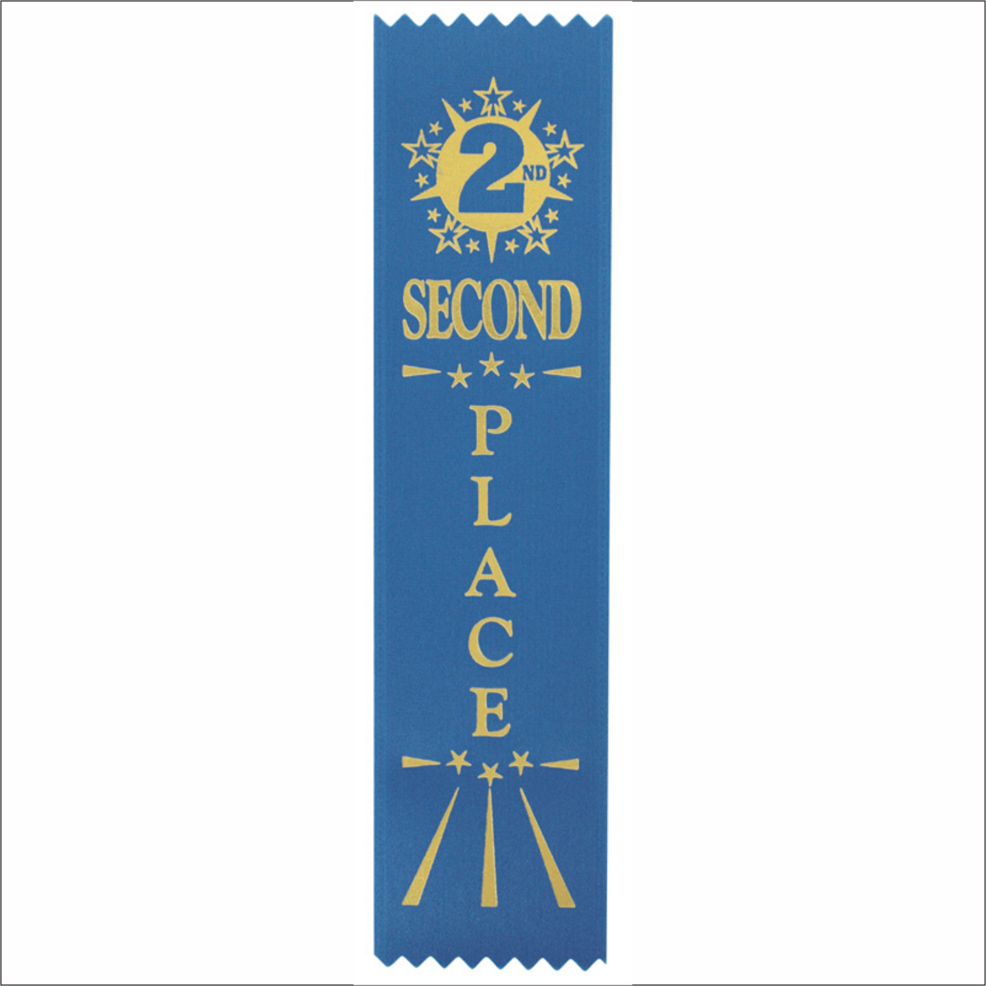 Second Place Ribbons - Pack of 25 - SR-200 series