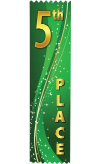 5th Place Flat Ribbon - Pack of 25 - SRS335