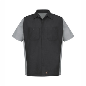 Adult Dress Charcoal Grey Shirt - Short Sleeve - SY20