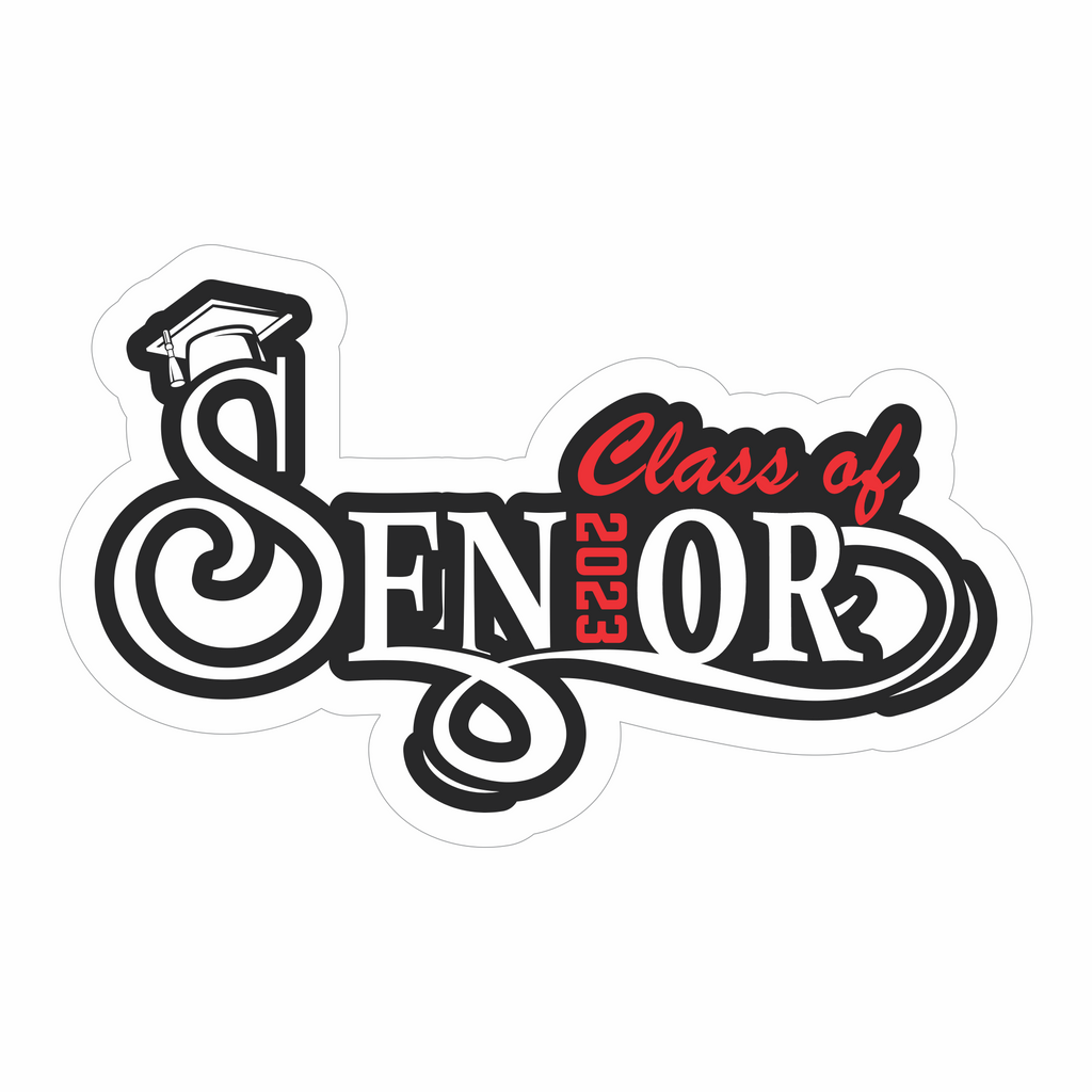 Graduation Decals - 8" wide - 2023 Senior