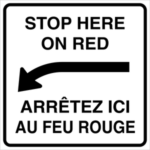 Stop Here On Red Sign MUTCDC