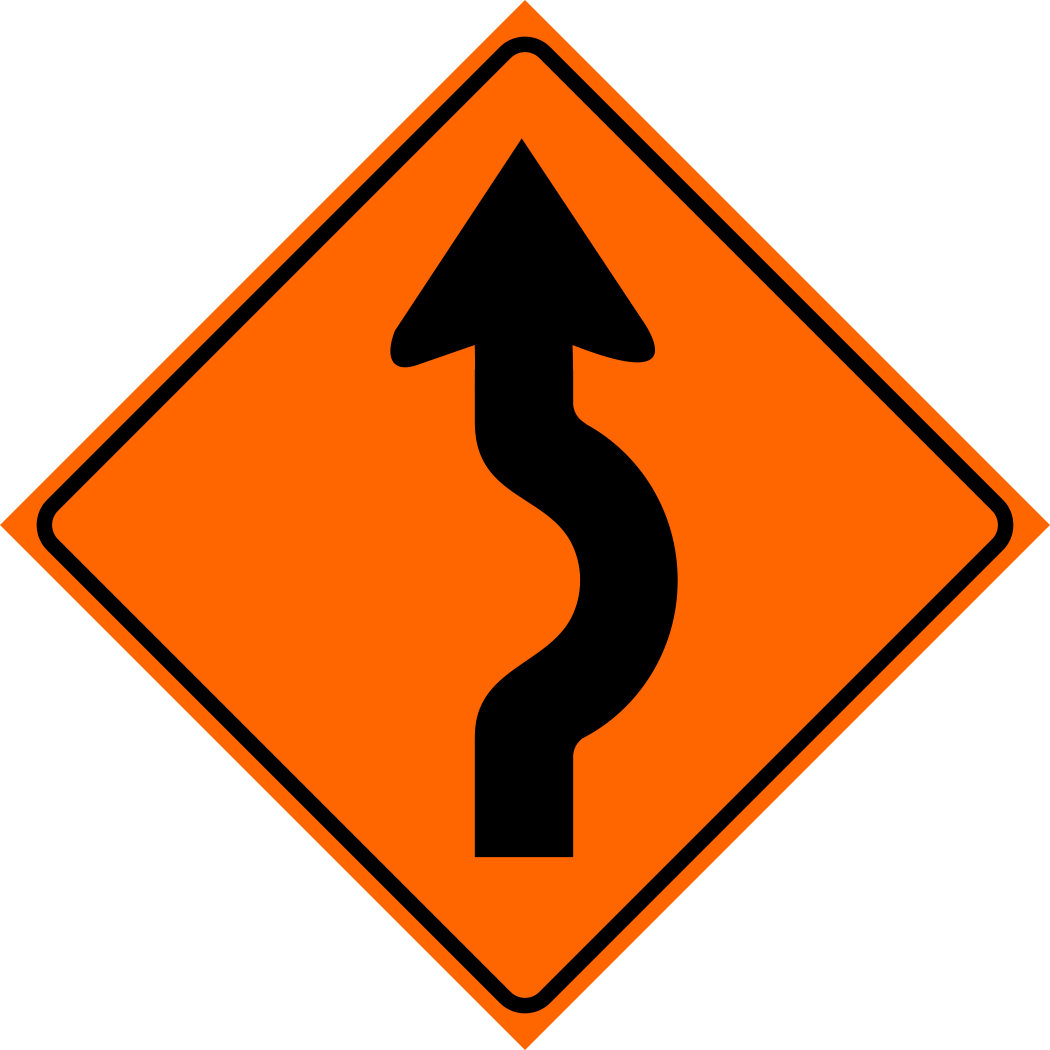 Road Diversion Right Sign MUTCDC TC-13R