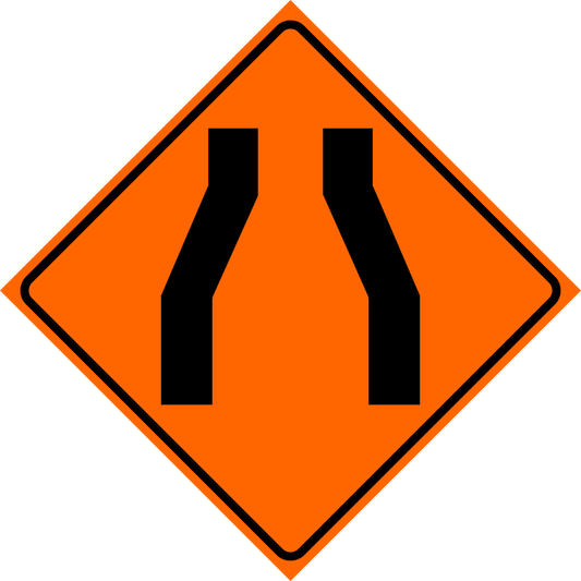 Road Narrows Sign MUTCDC TC-34