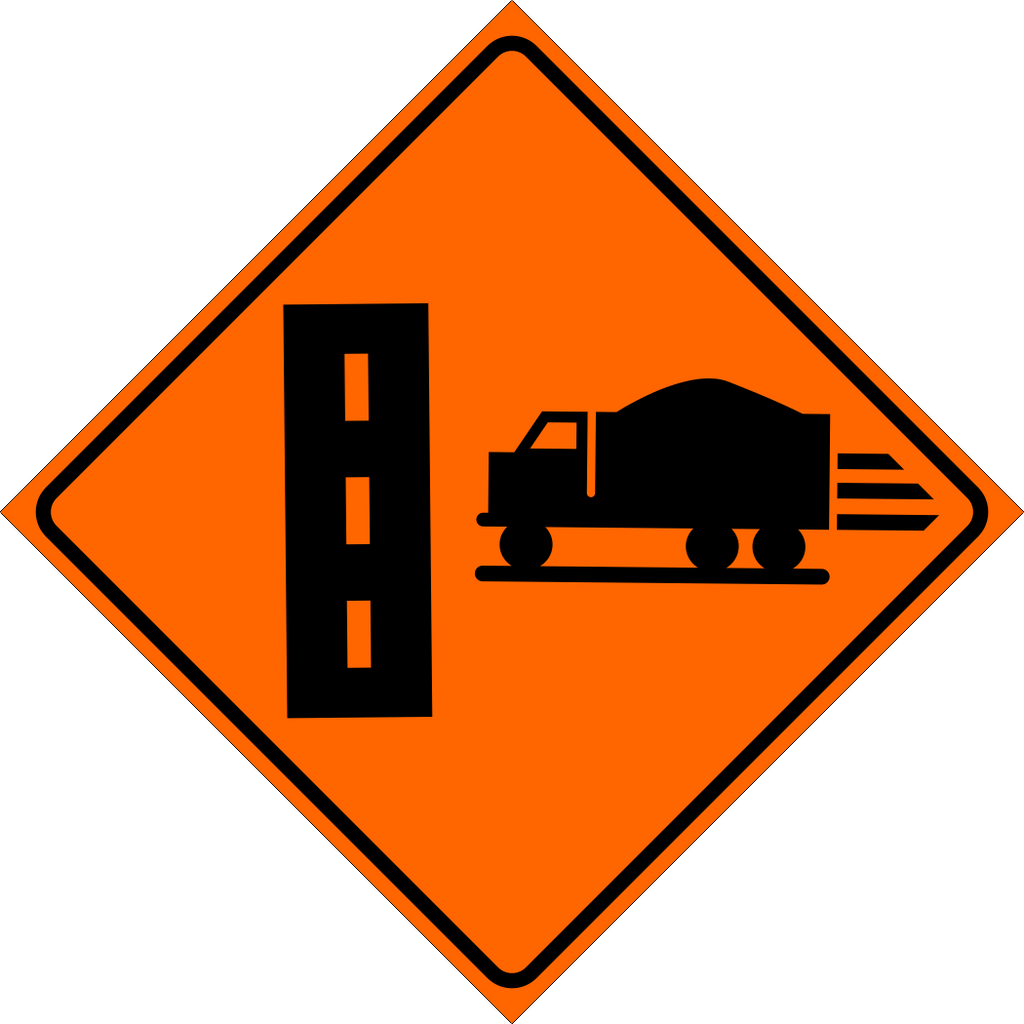 Truck Entrance Right Sign MUTCDC TC-54R