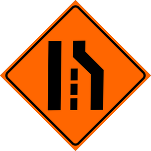 Right Lane Closed Sign MUTCDC TC-5R