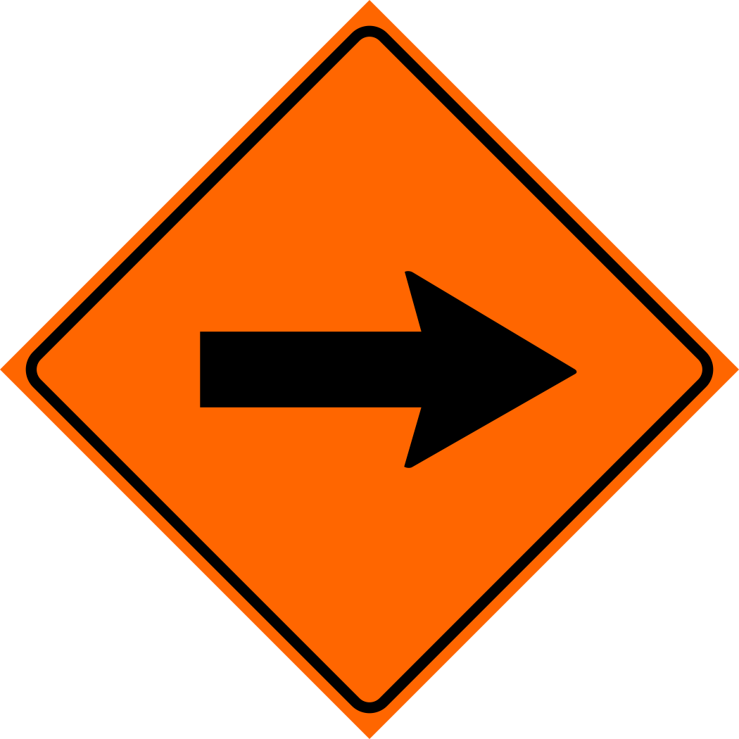 Right Arrow Sign MUTCDC TC-7R
