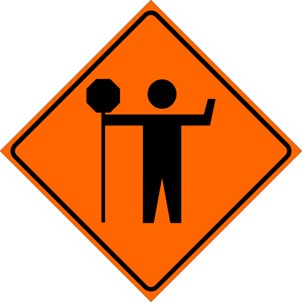 Traffic Control Person Ahead Sign MUTCDC TC-21