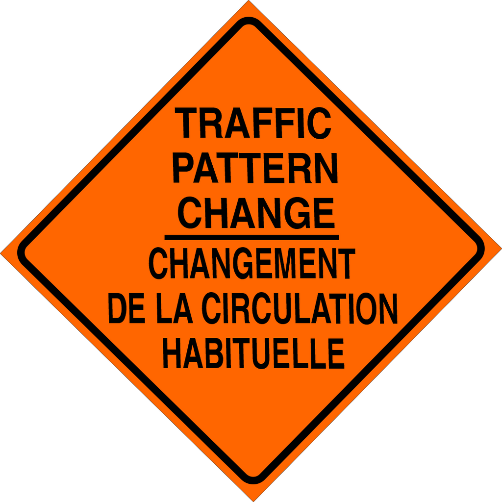Traffic Pattern Change Sign MUTCDC TC-107T