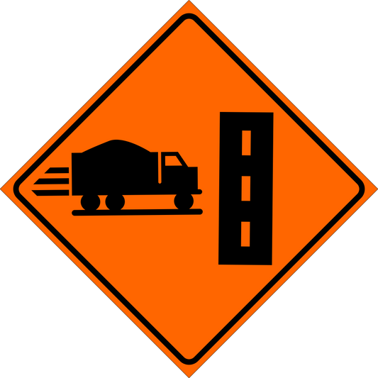 Truck Entrance Left Sign MUTCDC TC-54L