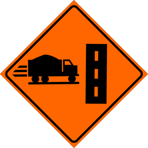 Truck Entrance Left Sign MUTCDC TC-54L