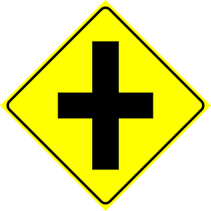 Concealed Intersection Sign MUTCDC WA-11