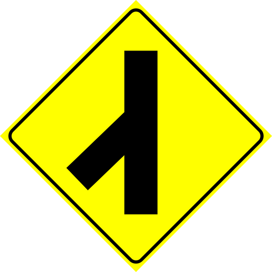 Concealed Road Merge Left Sign MUTCDC WA-12L