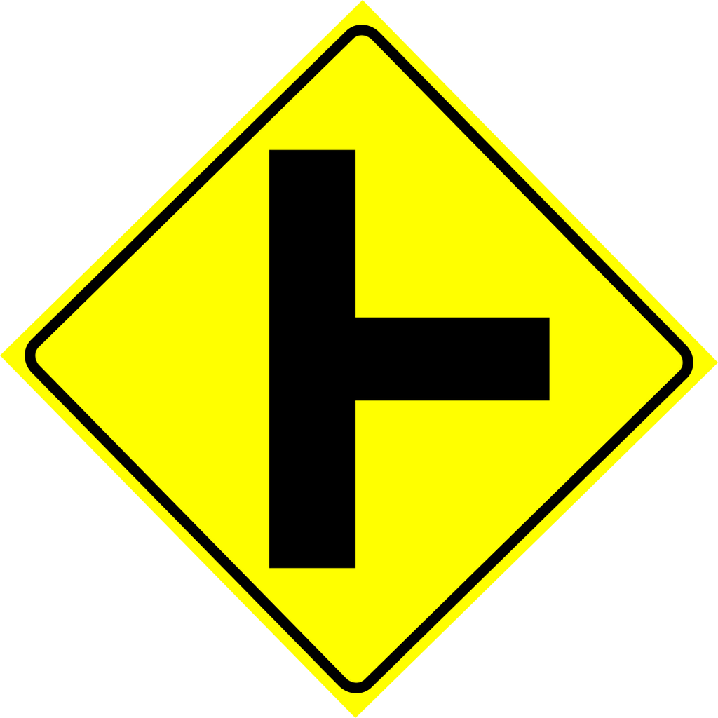 Concealed Intersection Left Sign MUTCDC WA-13L