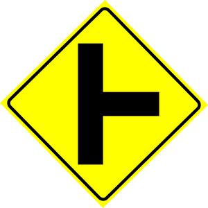 Concealed Intersection Left Sign MUTCDC WA-13L