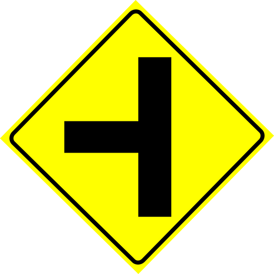 Concealed Intersection Right Sign MUTCDC WA-13R