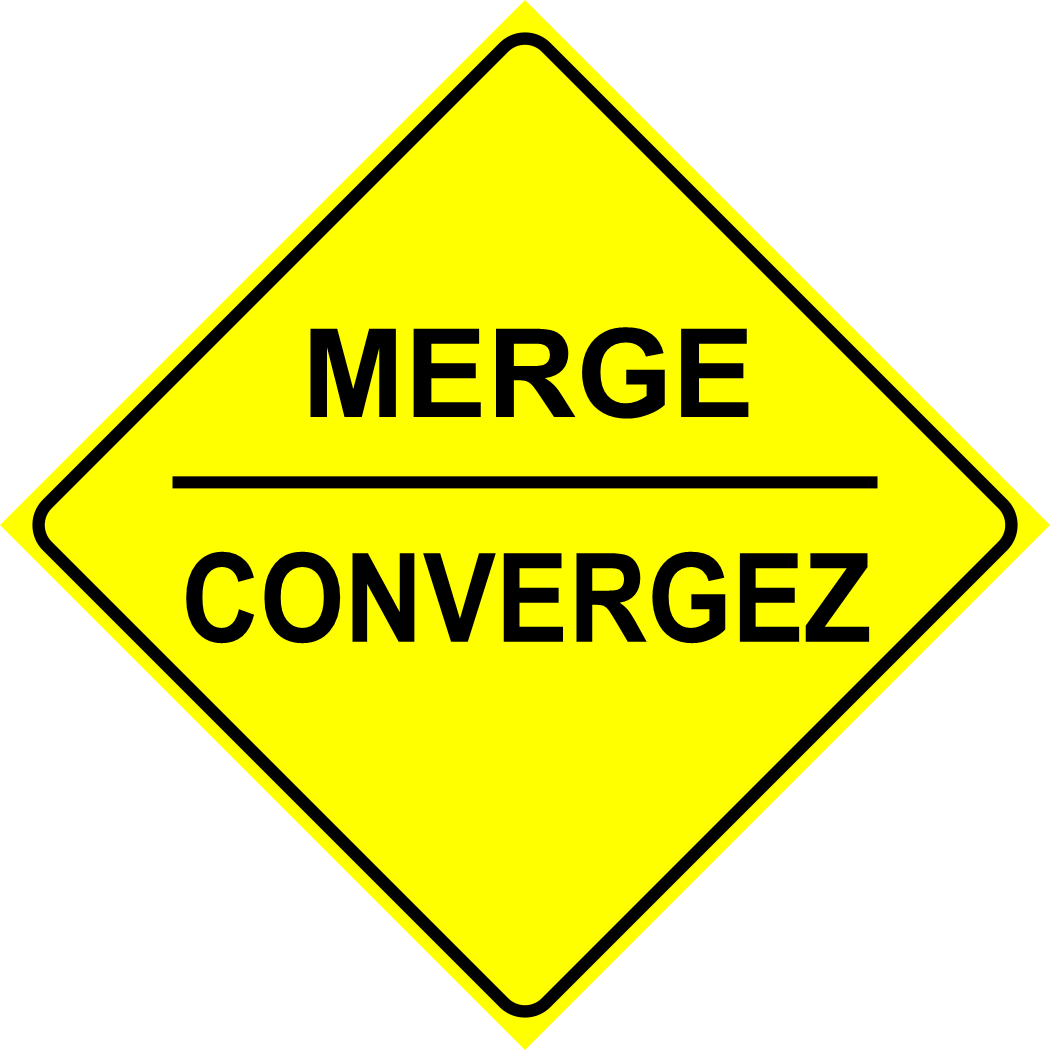 Merge Time Sign Merge Sign MUTCDC WA-16B – River Signs