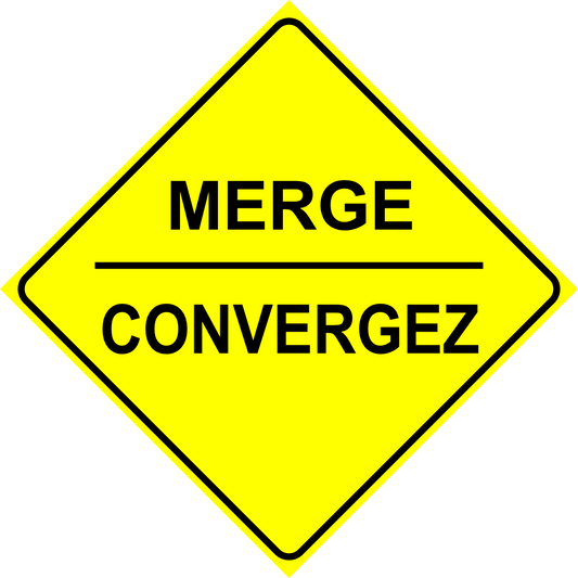 Merge Sign MUTCDC WA-16B