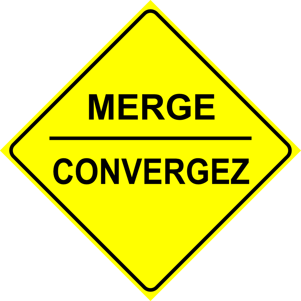 Merge Sign MUTCDC WA-16B