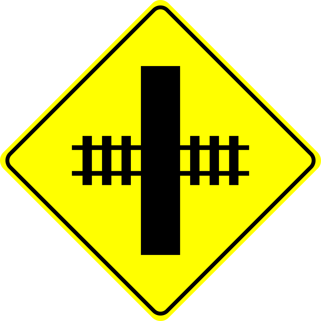 Railway Crossing Ahead Sign MUTCDC WA-18