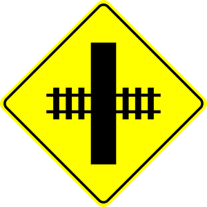 Railway Crossing Ahead Sign MUTCDC WA-18