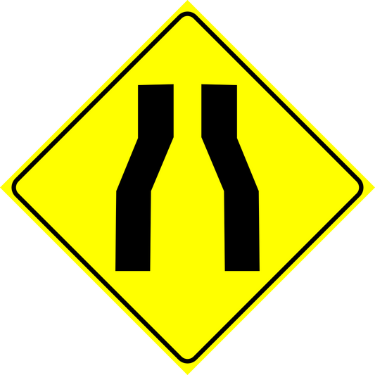 Road Narrows Sign MUTCDC WA-23