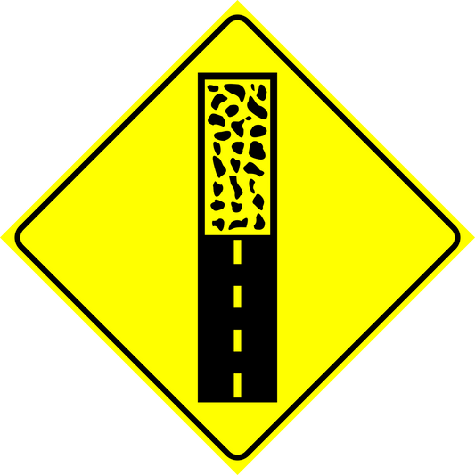 Pavement Ends Sign MUTCDC WA-25