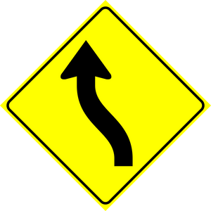 Reverse Left Curve Sign MUTCDC WA-5L