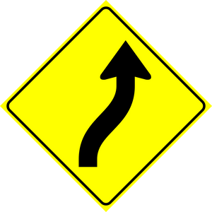 Reverse Right Curve Sign MUTCDC WA-5R