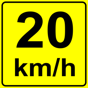 Advisory Speed Tab ( 20 ) MUTCDC WA-7S