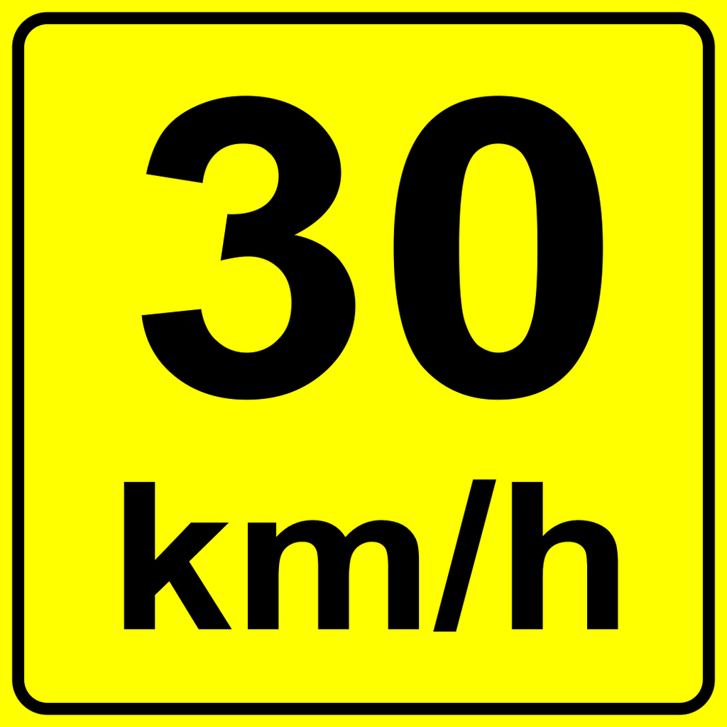 Advisory Speed Tab (30) MUTCDC WA-7S