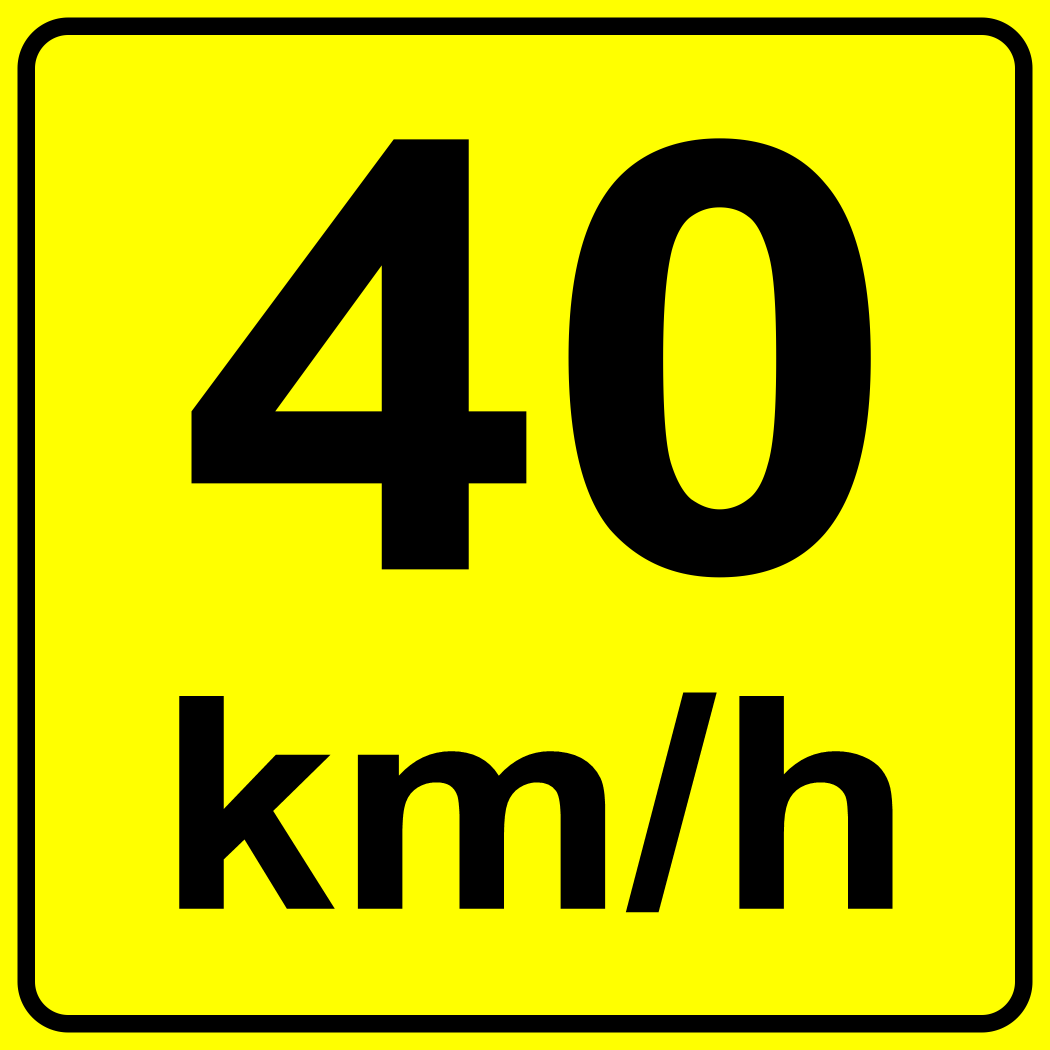 Advisory Speed Tab ( 40 ) MUTCDC WA-7S