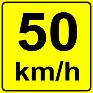 Advisory Speed Tab ( 50 ) MUTCDC WA-7S