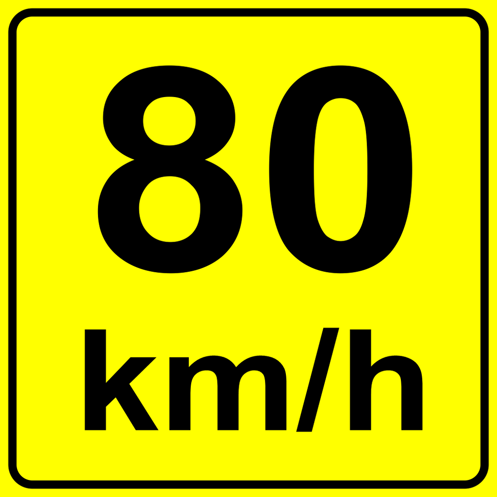 Advisory Speed Tab (80) MUTCDC WA-7S