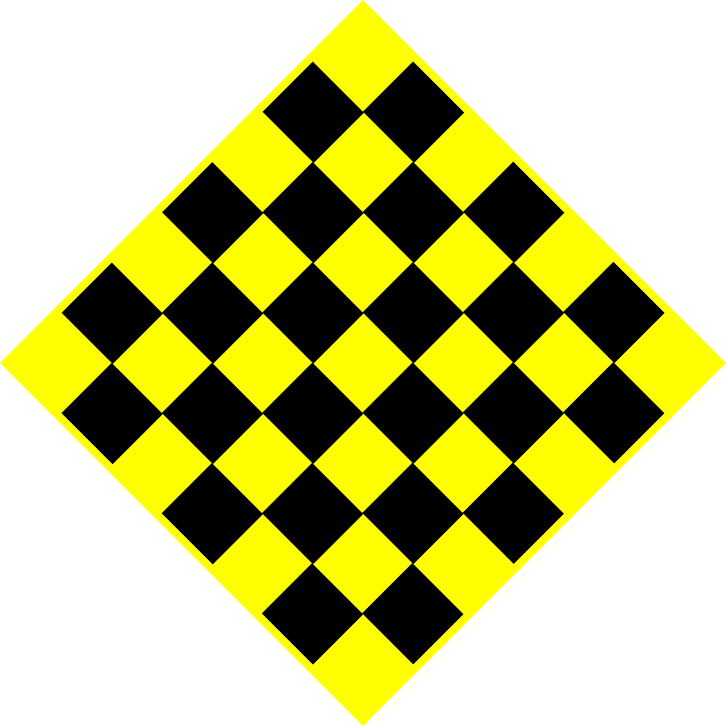 Checkerboard Sign MUTCDC WA-8