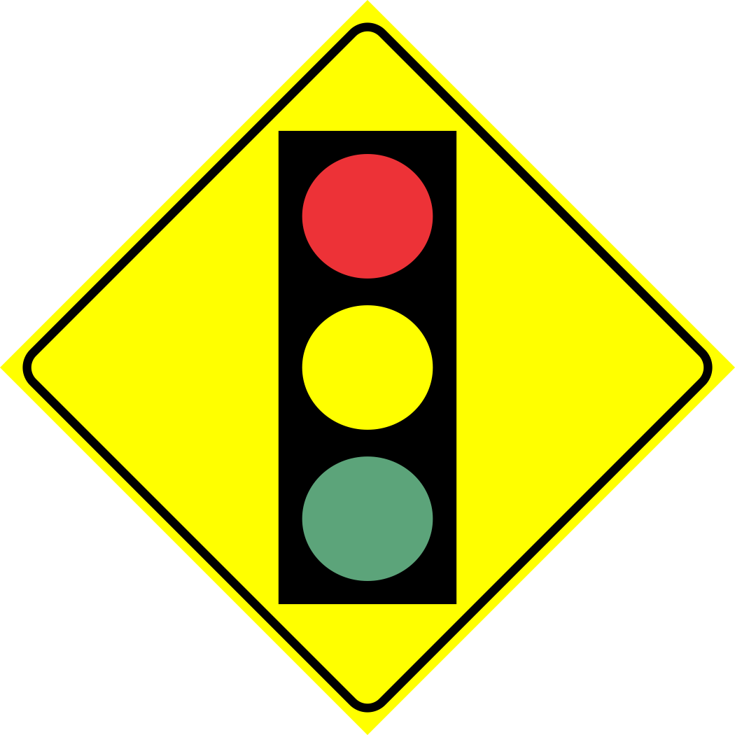 Traffic Signals Sign MUTCDC WB-4