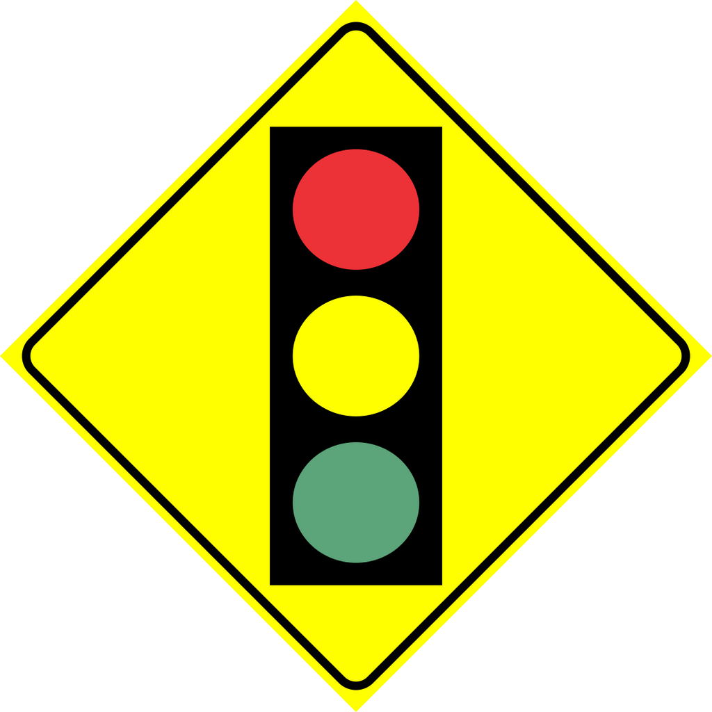 Traffic Signals Sign MUTCDC WB-4