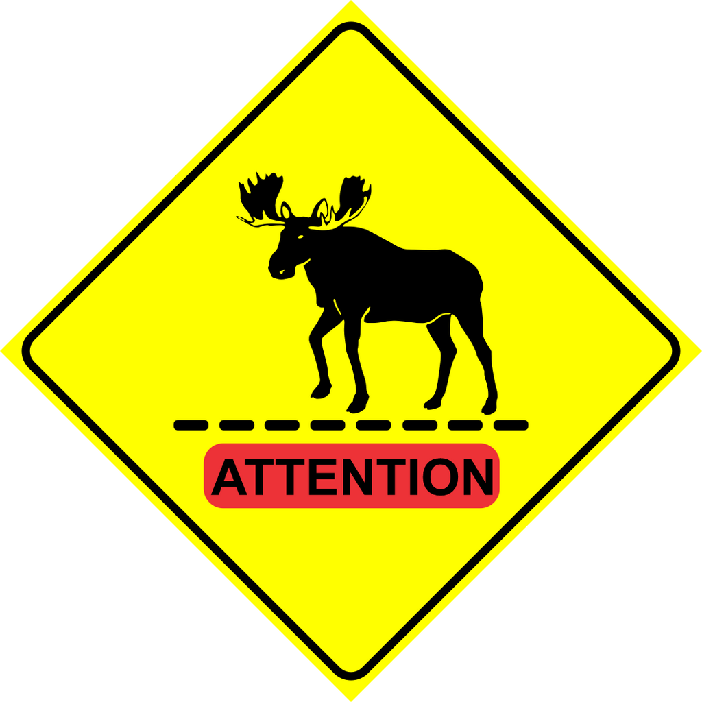 Moose Crossing Sign MUTCDC WC-14