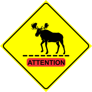 Moose Crossing Sign MUTCDC WC-14