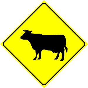 Cattle Crossing Sign MUTCDC WC-15