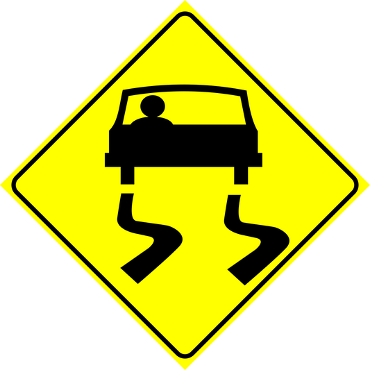 Slippery When Wet Sign MUTCDC WC-5