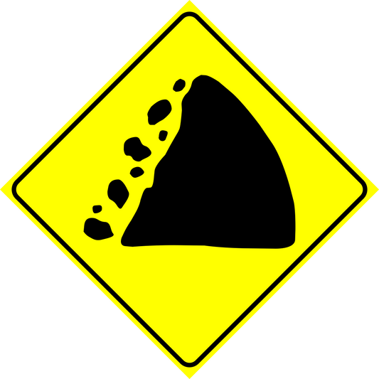 Fallen Rock Sign MUTCDC WC-6