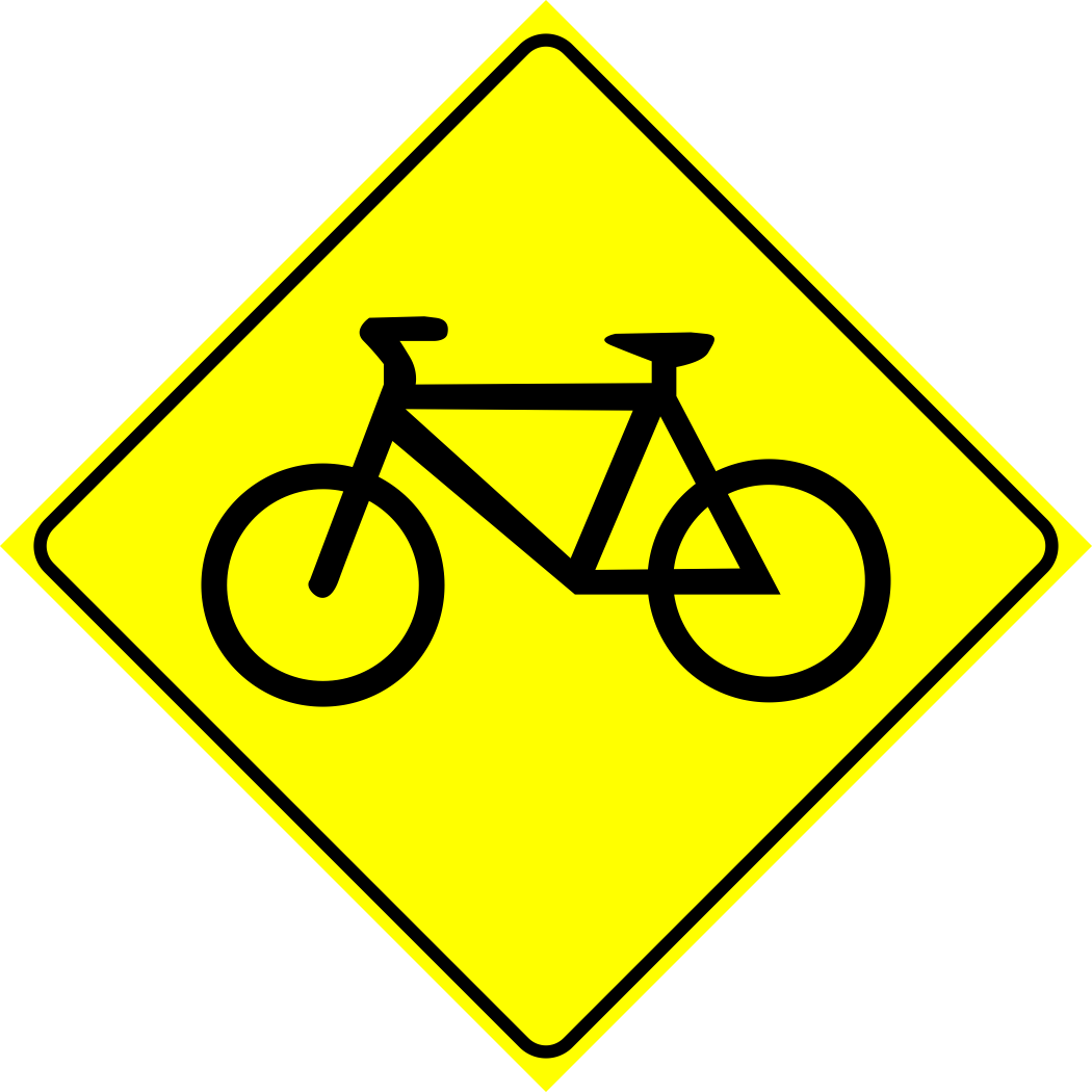 Bicycle Crossing Right Ahead Sign MUTCDC WC-7R