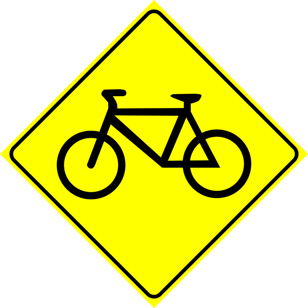 Bicycle Crossing Right Ahead Sign MUTCDC WC-7R