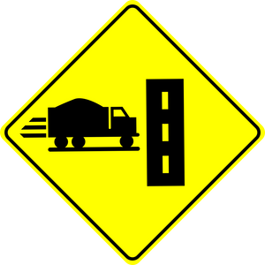 Truck Entrance From Left Sign MUTCDC WC-8L
