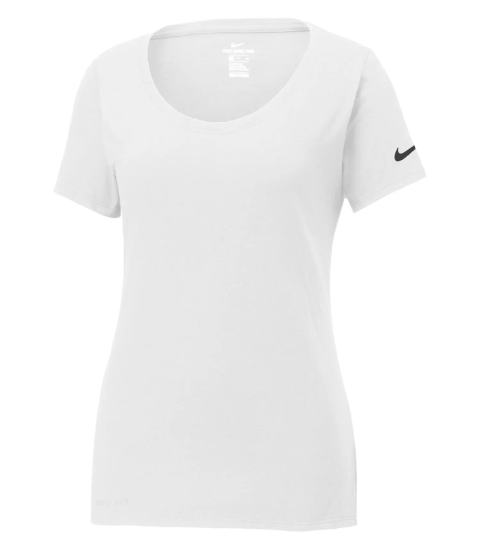Dri-Fit Cotton & Polly Scoop Neck Ladies Tee - Nike NKBQ5234