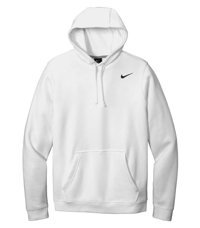 Nike club swoosh pullover hoodie hotsell