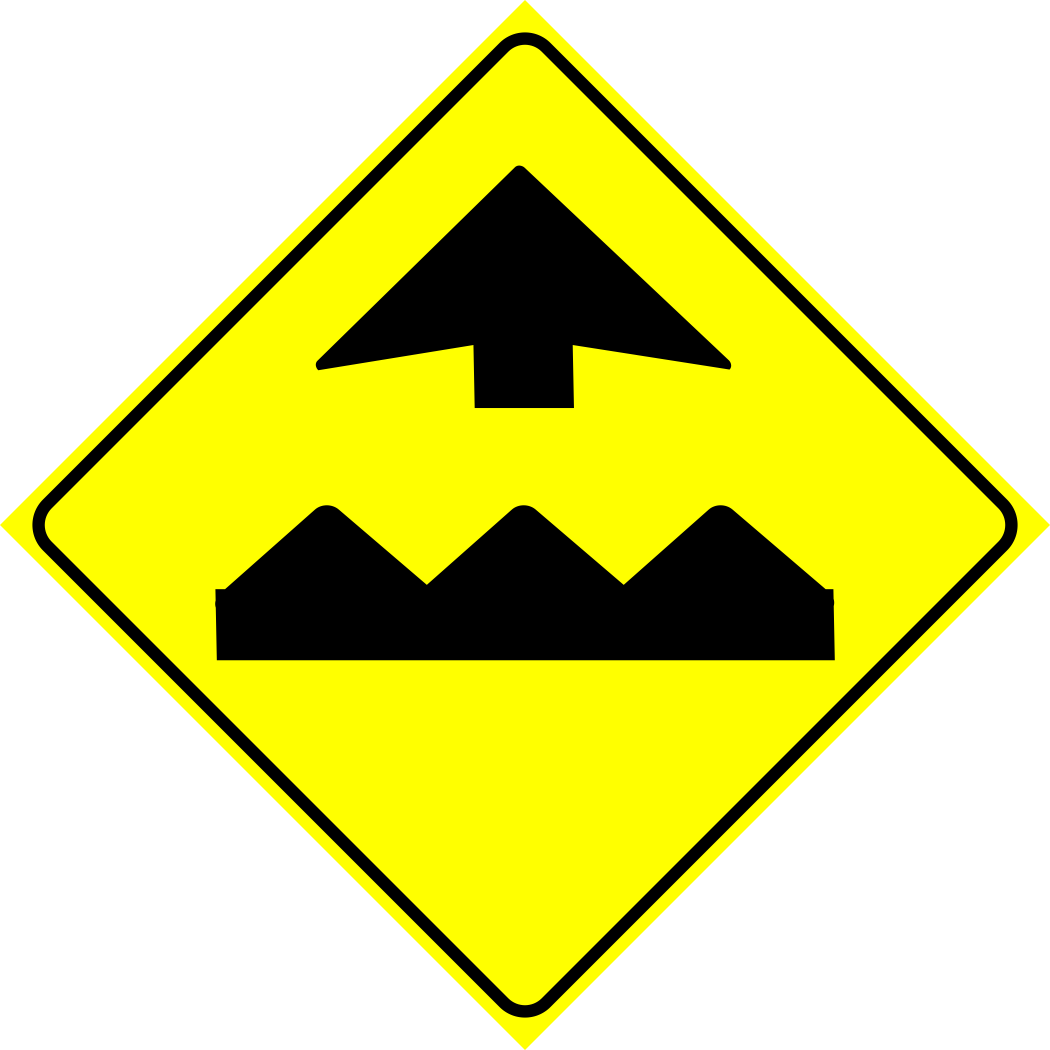 Bump Ahead Sign MUTCDC
